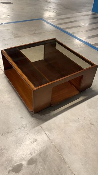 Mesa centro y esquinera madera maciza hecha a mano