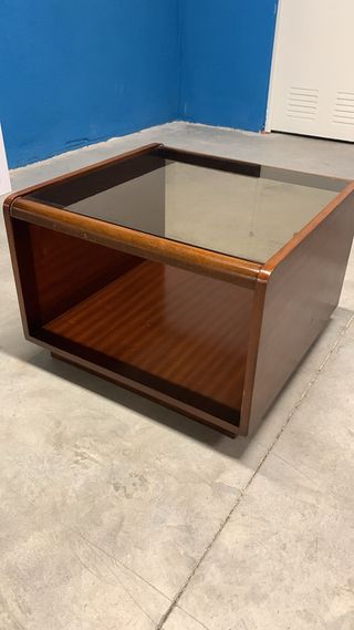 Mesa centro y esquinera madera maciza hecha a mano