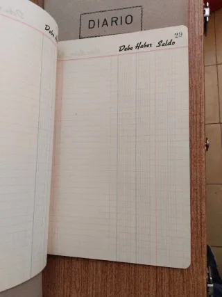 3 libros contabilidad antiguos