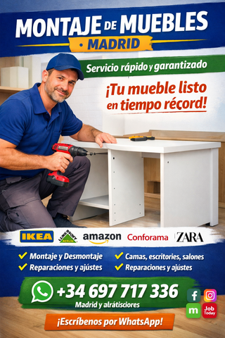 ikea montador de muebles manitas