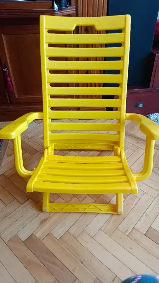 Silla Playa Plástico Duro Resistente Cómoda