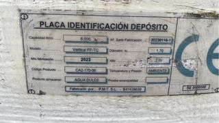 Depósito de agua 6000L