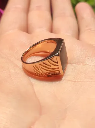 Anillo Chapado en Oro,  Unisex