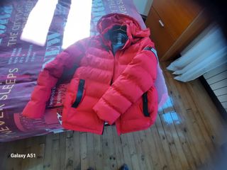 Chaqueta acolchada roja