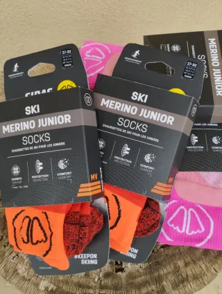 Lote calcetines esquí Merino Junior