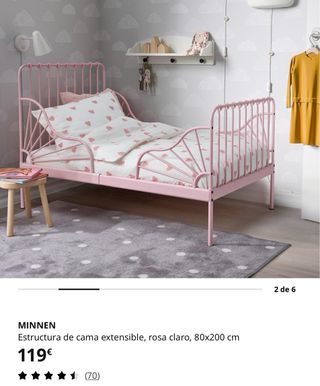Cama infantil rosa ( Leer la descripción )