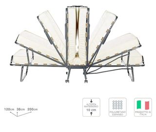 Cama Plegable Cortassa 120x200 con Colchón.OFERTA!