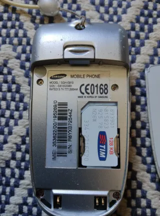 Samsung SGH-E810 Cellulare Blu/Argento
