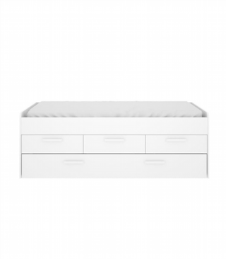 Cama Nido Doble Con 3 Cajones. Blanco