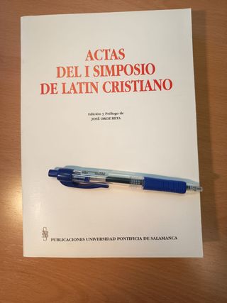 Actas del I Simposio de Latín Cristiano, SIN USAR