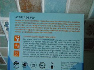 Protector Solar P20 Kids SPF 50+ incluye Regalo