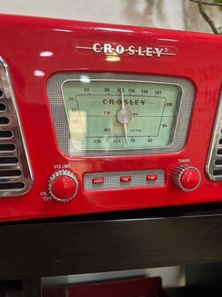 Radio Crosley Roja Estilo Vintage