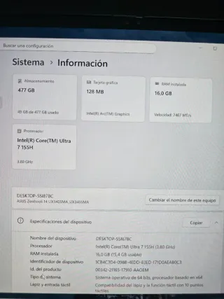 Portátil ASUS Zenbook 14 OLED