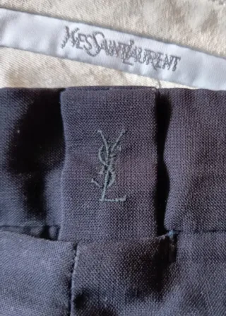 Pantalones YSL Talla 40 Azul Marino
