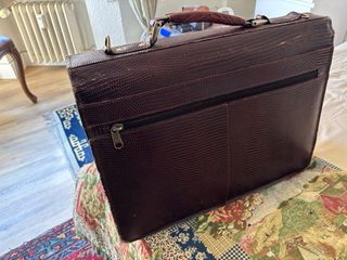Maletín ejecutivo piel marrón