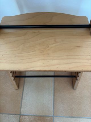 Silla Stokke Trona Madera y Sillin Beige