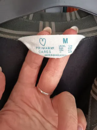 Vestido cuadros verde talla M