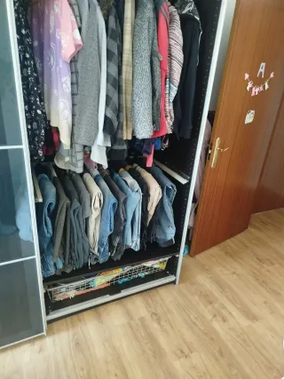 Armario ropero puertas correderas cristal