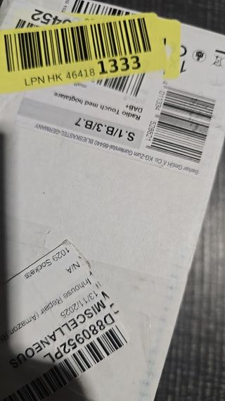 Radio Táctil Berker con LA DAB+