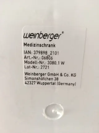 Mueble medicinas Weinberger con persiana