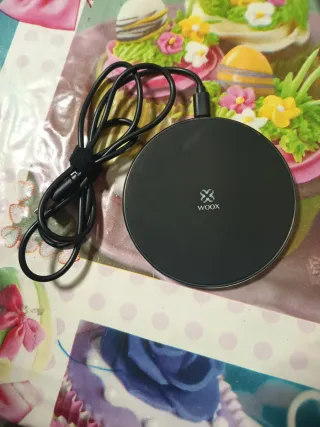 Cargador Inalámbrico WOOX Negro Dos cargadores