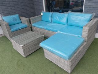 Conjunto de Jardin o Terraza Sofa + Mesa + Sillon