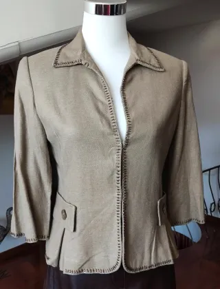 Completo giacca e pantalone in pelle