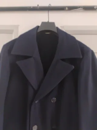 Chaquetón paño azul marino