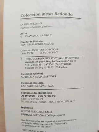 La Piel del Alma. Francisco Cajiao Restrepo.