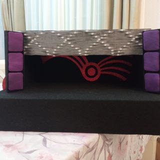 Escenario hecho a mano con luces LED