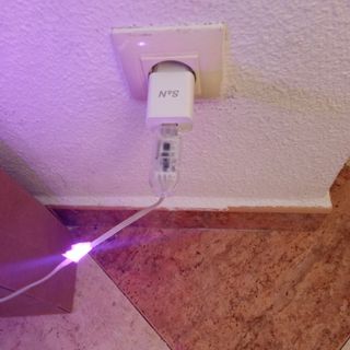 Escenario hecho a mano con luces LED