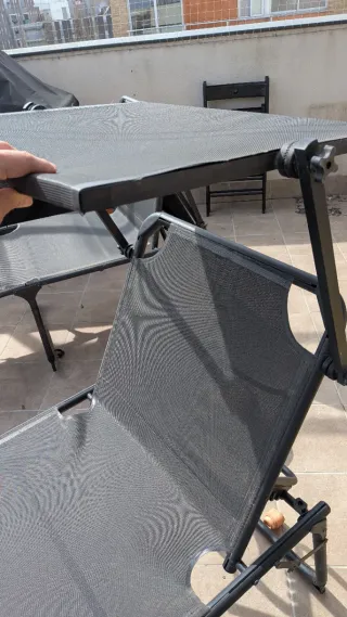 2 Tumbonas Plegables Exterior