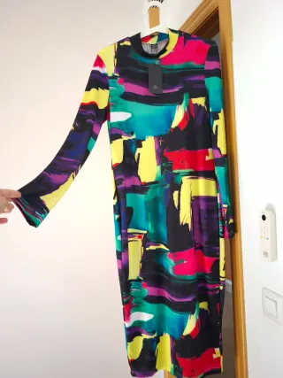 Vestido largo estampado