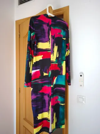 Vestido largo estampado