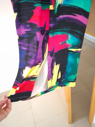 Vestido largo estampado