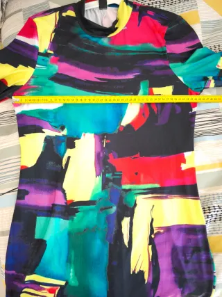 Vestido largo estampado