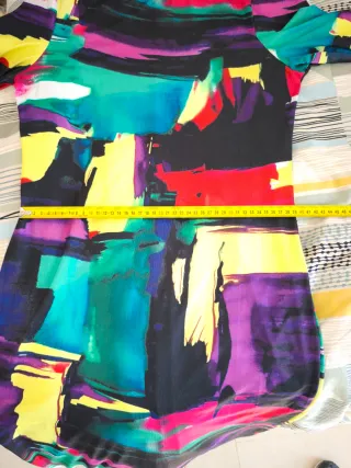 Vestido largo estampado