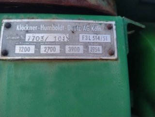 Tractor Deutz F3L 514