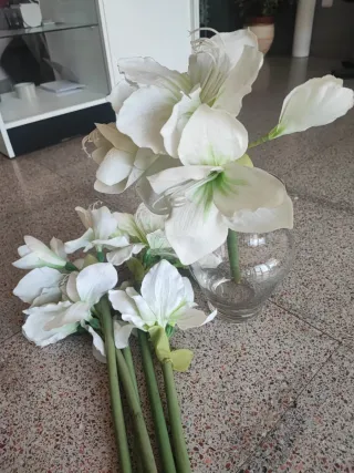 Ramo 6 varas amarilis blanco