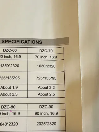 Pantalla Proyector VEVOR 70"