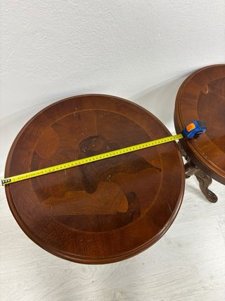2 Mesitas Noche Antiguas Madera