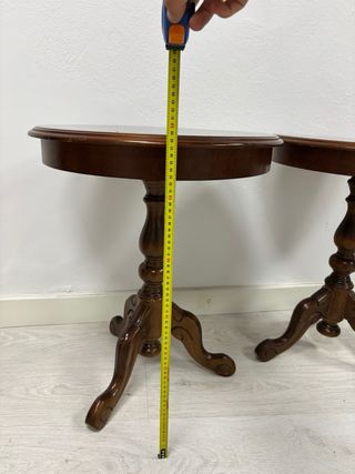 2 Mesitas Noche Antiguas Madera
