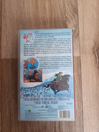 Mulán VHS Clásicos Disney Español