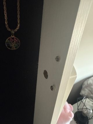 Espejo Joyero Blanco Pie