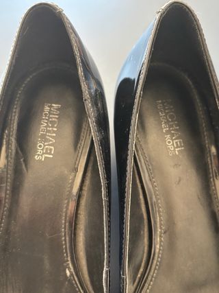 Zapatos Michael Kors charol lazo lentejuelas