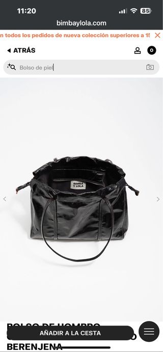 Bolso Bimba y Lola Negro Charol