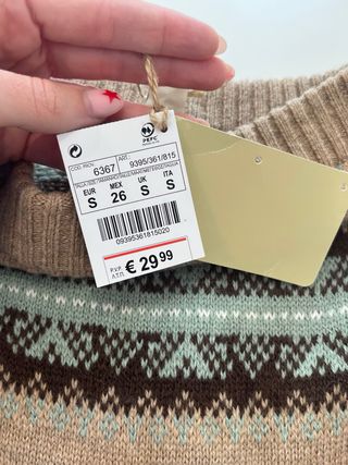 Vestido de lana estampado