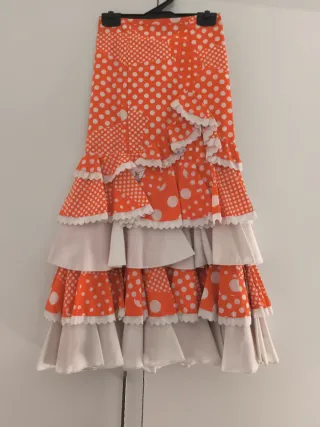 Falda flamenca niña talla 8