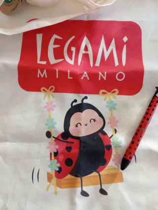 Tote Bag e Penna Legami Ladybug