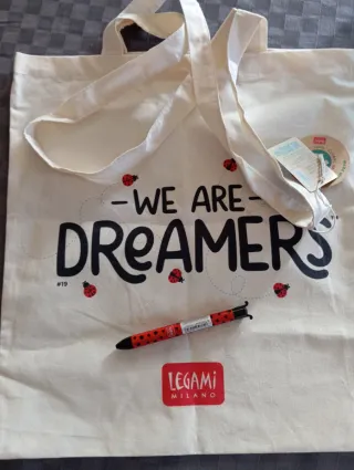 Tote Bag e Penna Legami Ladybug